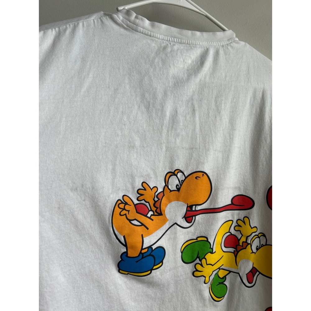 Super Nintendo World Universal Studios White Yoshi Graphic T-Shirt Mens XL - Picture 6 of 14